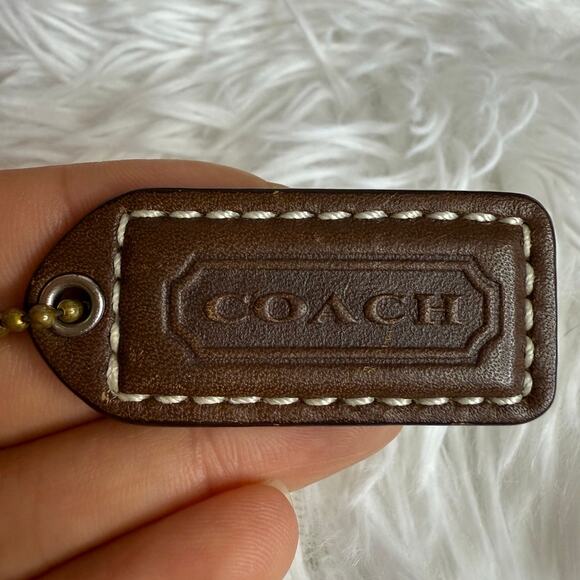 1.5" COACH  Fob Bag Charm Hang tag Hangtag - Picture 1 of 2